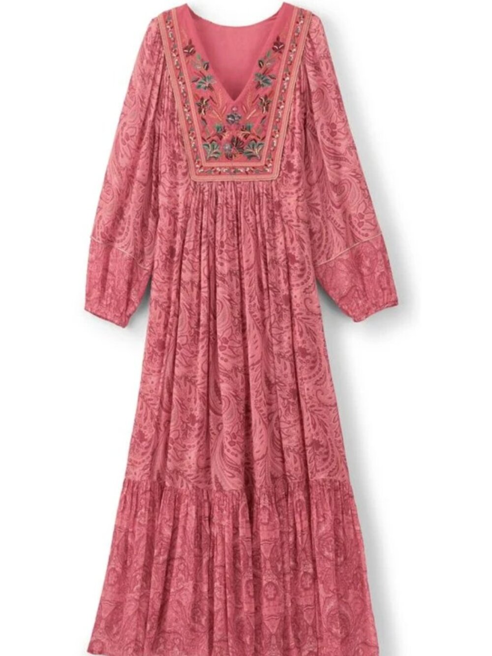 Soft Surroundings Size Medium Paisley Maxi Dress